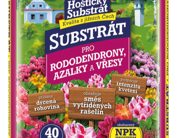 Hoštický Substrát na rododendróny, azalky a vresy 40l