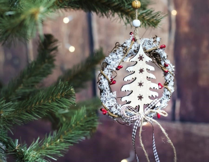 Dekoračný veniec na zavesenie