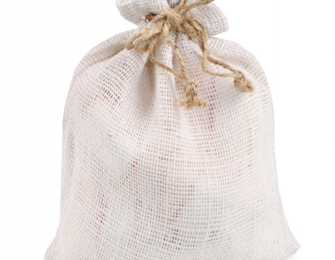 Jutové vrece krémové 26x30cm