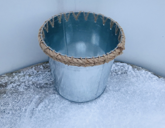 Obal na kvetináč plechový