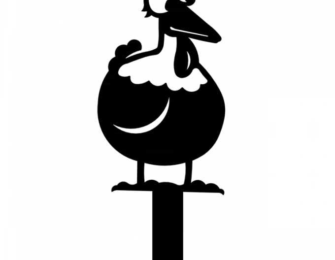 Záhradný zápich – kohút 15cm