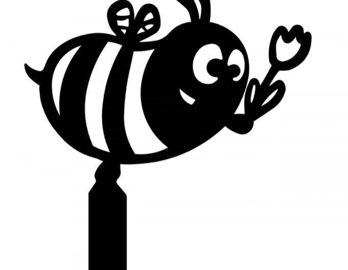 Záhradný zápich – včela 30cm