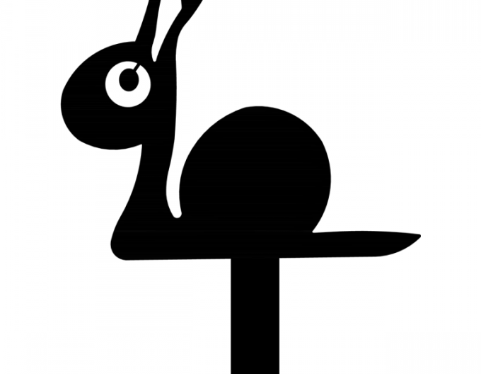 Záhradný zápich – slimák 15cm