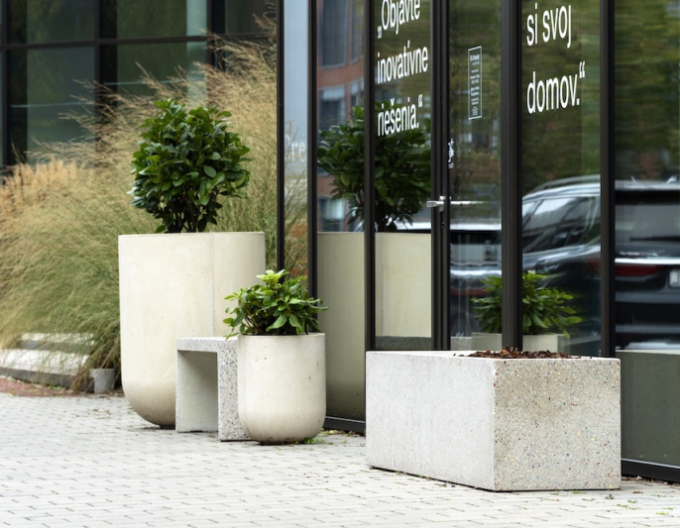 Kvetináč Terratico Fusion Essen S Silver