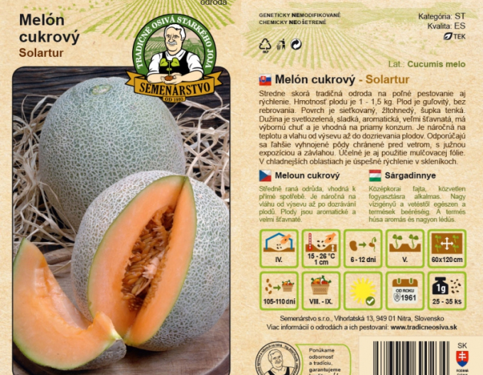 Semenárstvo Melón cukrový ´Solartur´