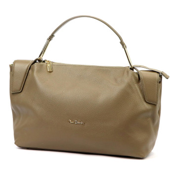 Kožená kabelka Pierre Cardin béžová KZ2256507