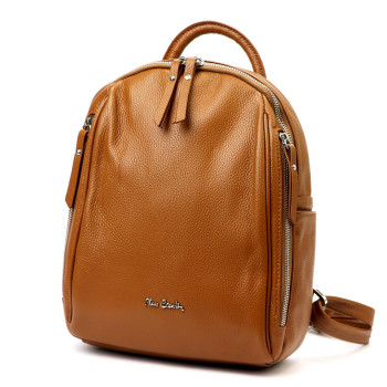 Dámský kožený batoh Pierre Cardin hnědý (KZ2256509) 8l