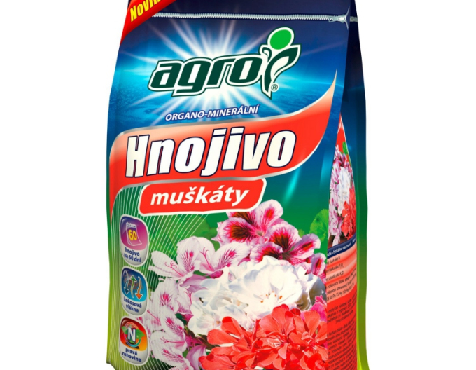 Agro organicko - mineralne hnojivo na muškáty 1kg