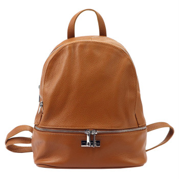 Dámský kožený batoh MiaMore hnědý (KZ2248330) 8,5l